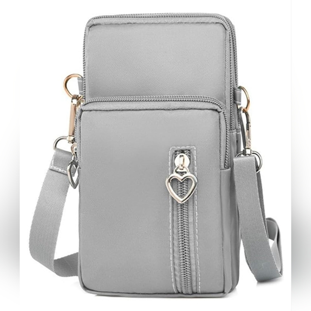 Crossbody Bag Cell Phone Sleeve Concert Venue Bag Adiustable Strap Arm Wrist NWT